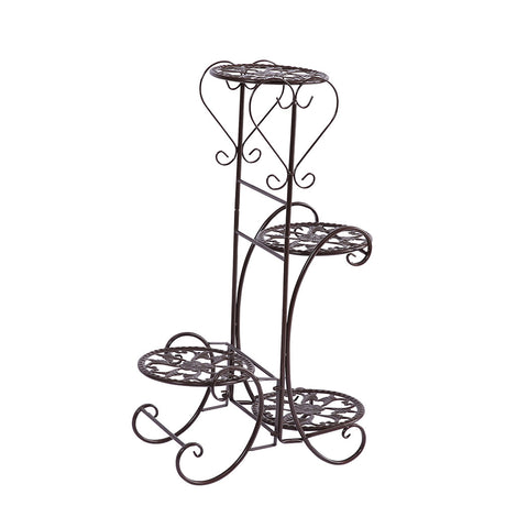 Durable-Plant Stand Outdoor Indoor Metal Bronze