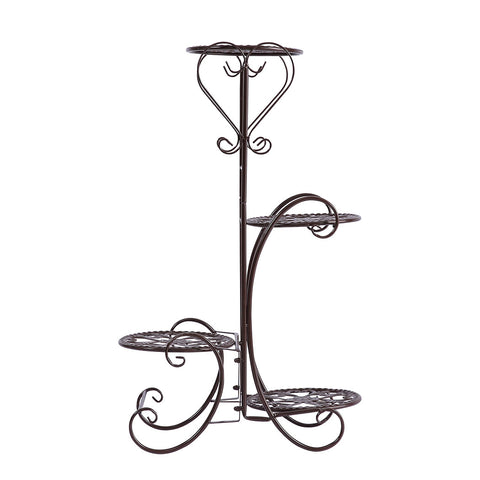 Durable-Plant Stand Outdoor Indoor Metal Bronze