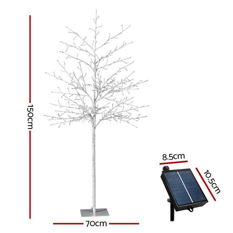 1.5M Solar Christmas Tree with 304 LED Lights