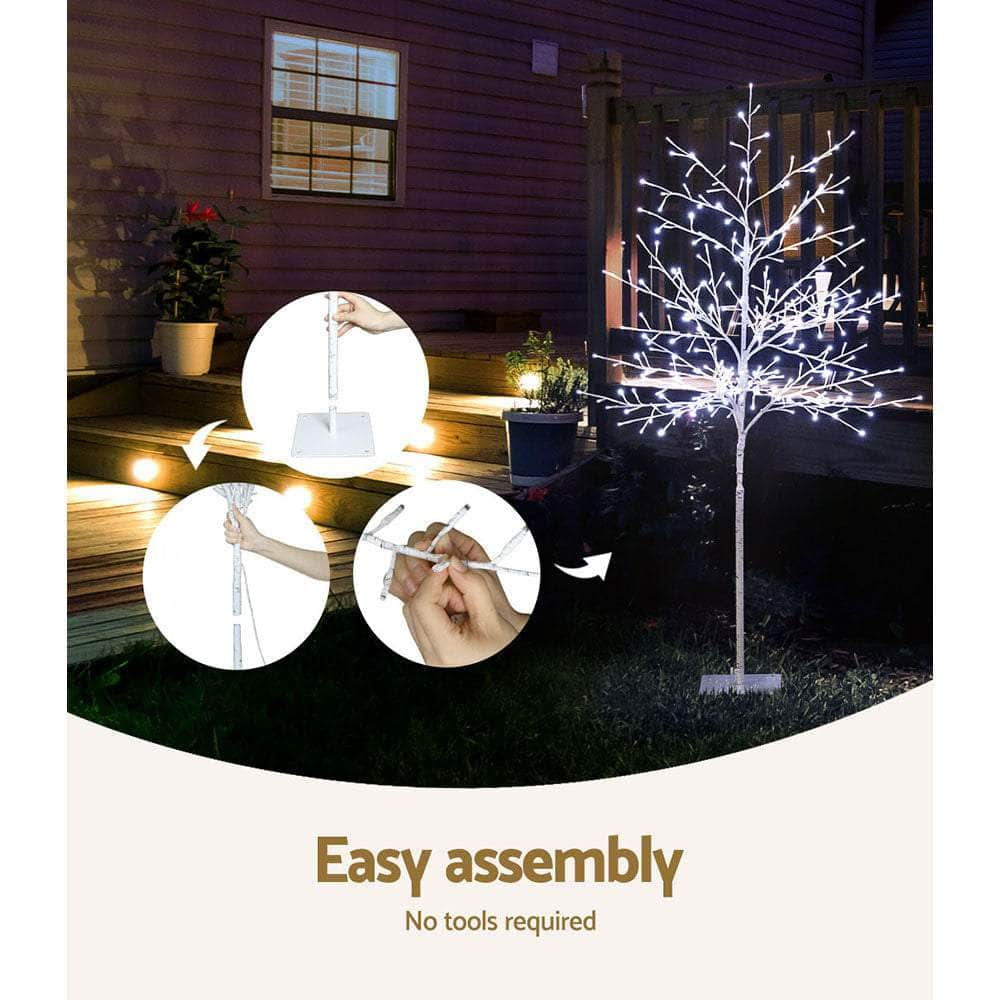 1.5M Solar Christmas Tree with 304 LED Lights