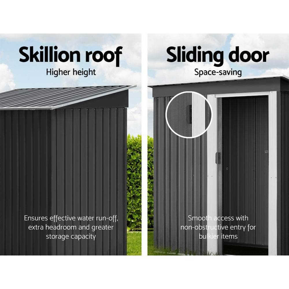 1.62X0.86M Outdoor Garden Shed With Sliding Door