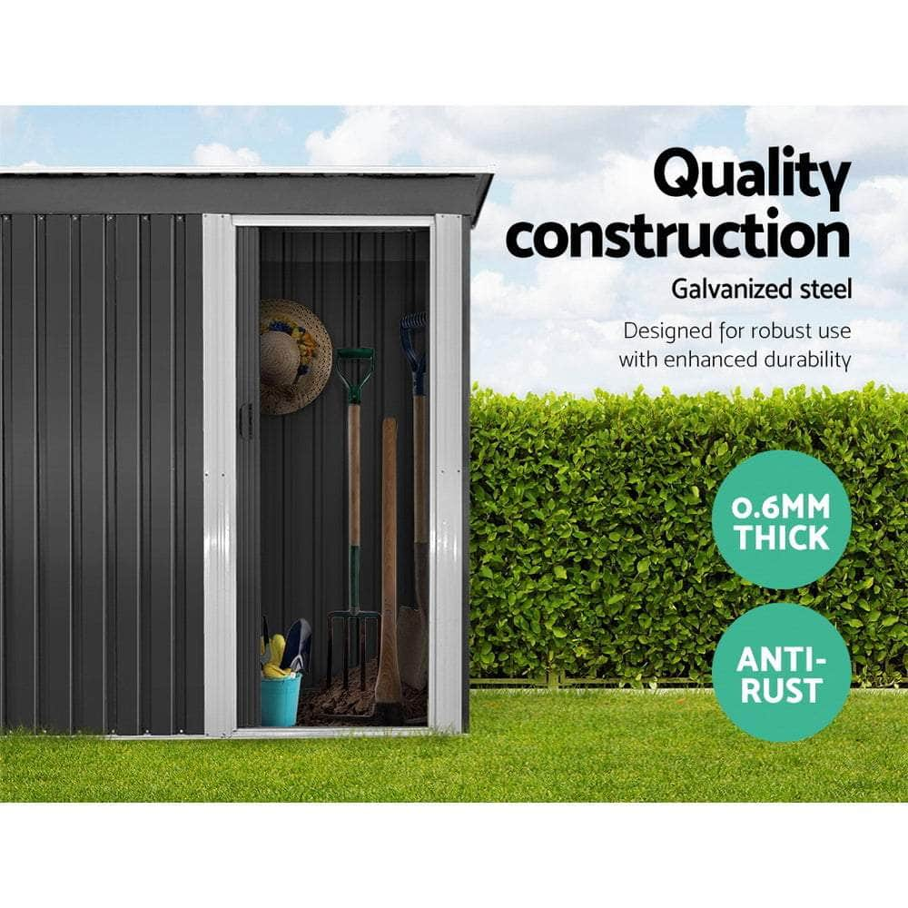 1.64x0.89M Garden Shed Outdoor Storage Sheds Tool Workshop Shelter Metal