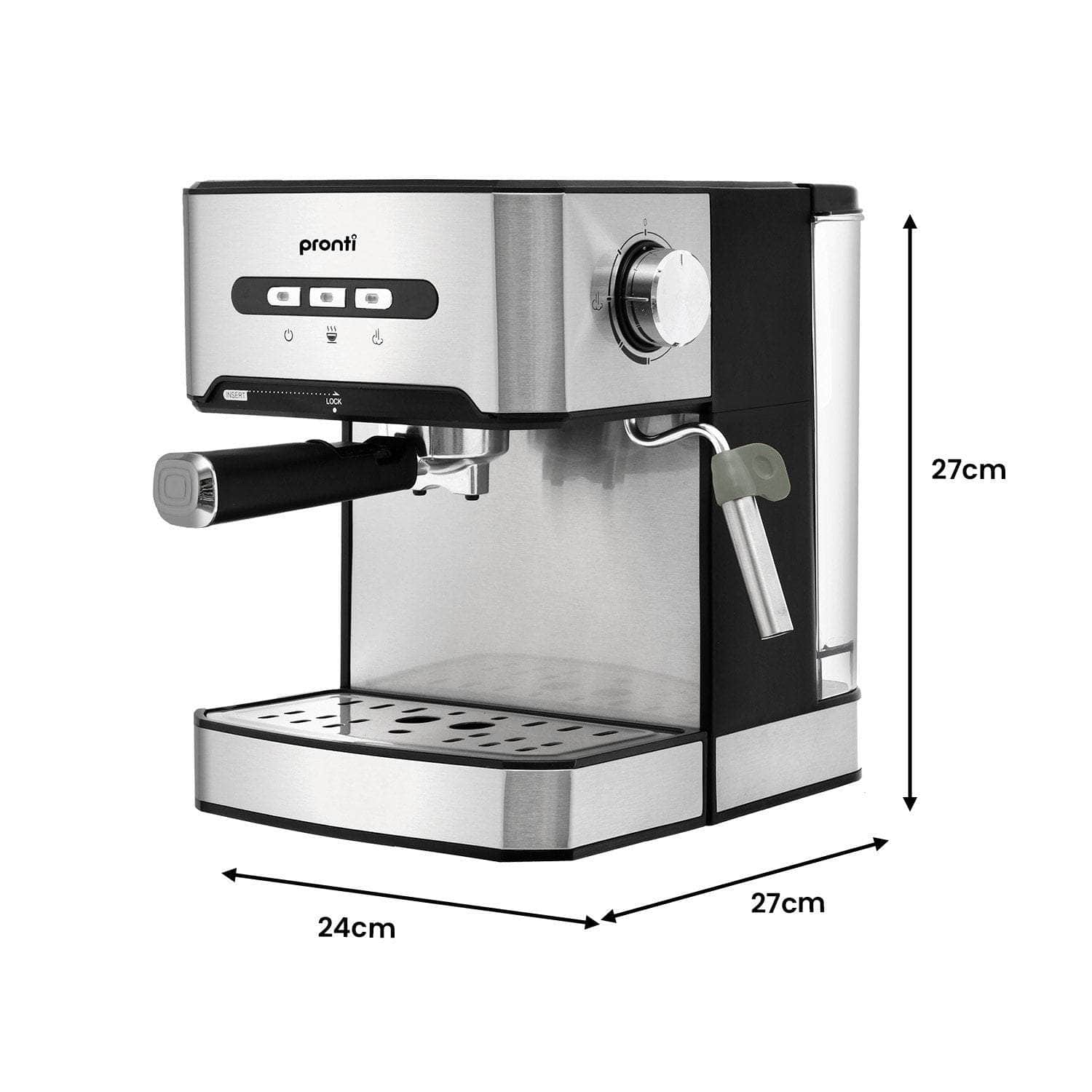 1.6L Automatic Coffee Espresso Machine With Steam Frother