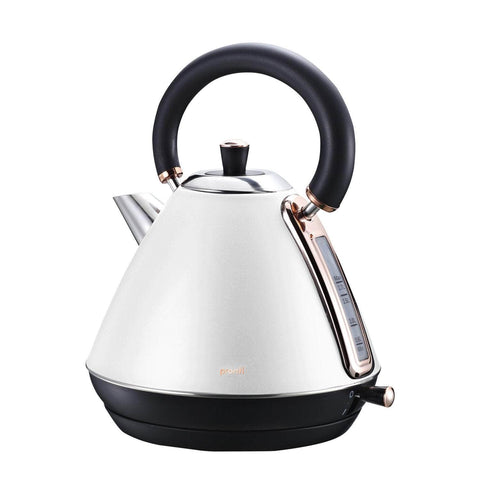 1.7L Rose Trim Collection Kettle - White