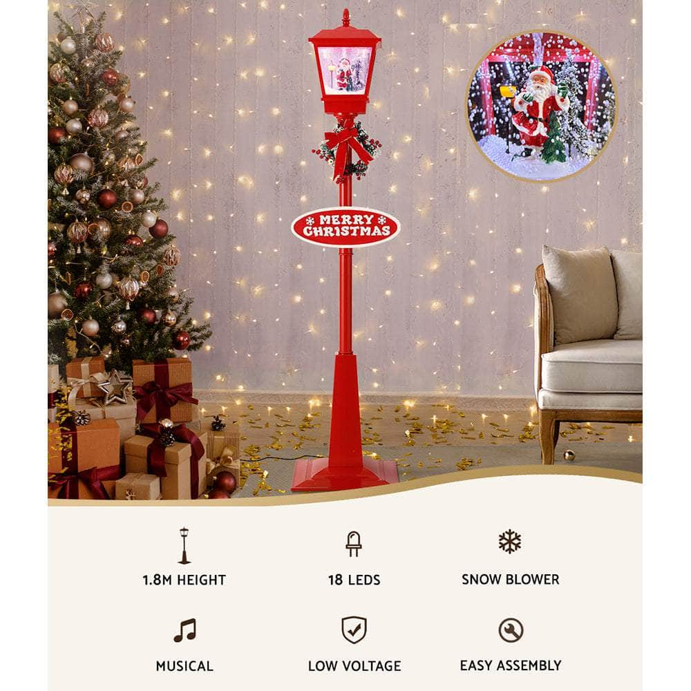 1.8M Christmas LED Lamp Post Lights - Outdoor