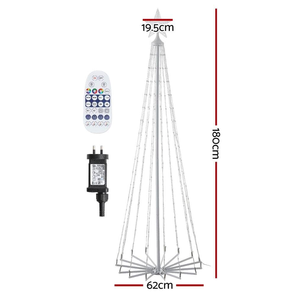 1.8M Christmas Tree 265 Led Rgb Fairy Lights