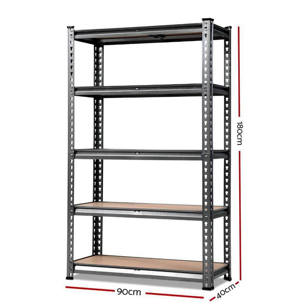 1.8M Garage Shelving Warehouse Rack Pallet Racking Storage Shelf Charcoal