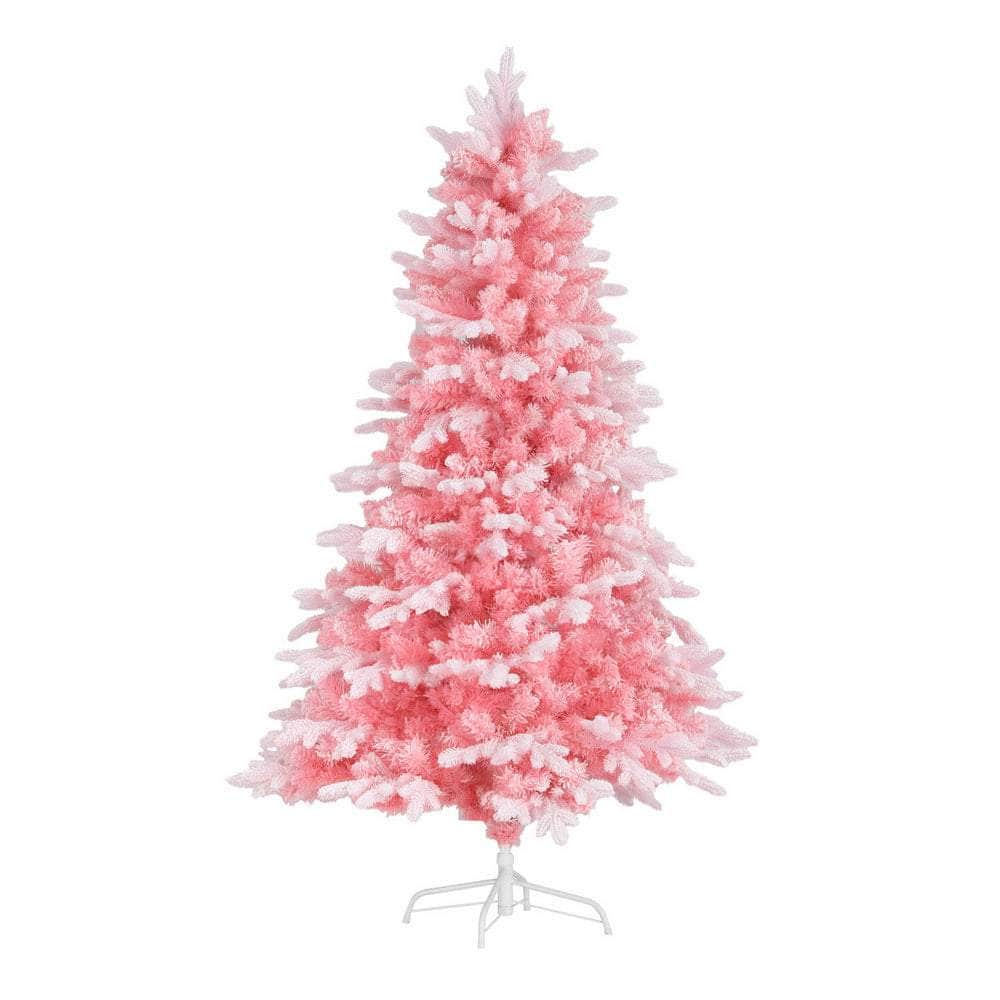 1.8m Pink Snowy Christmas Tree - 810 Tips Decoration