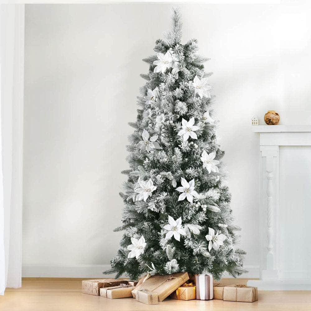 1.8m Snow Flocked Christmas Tree - 564 Tips Decoration