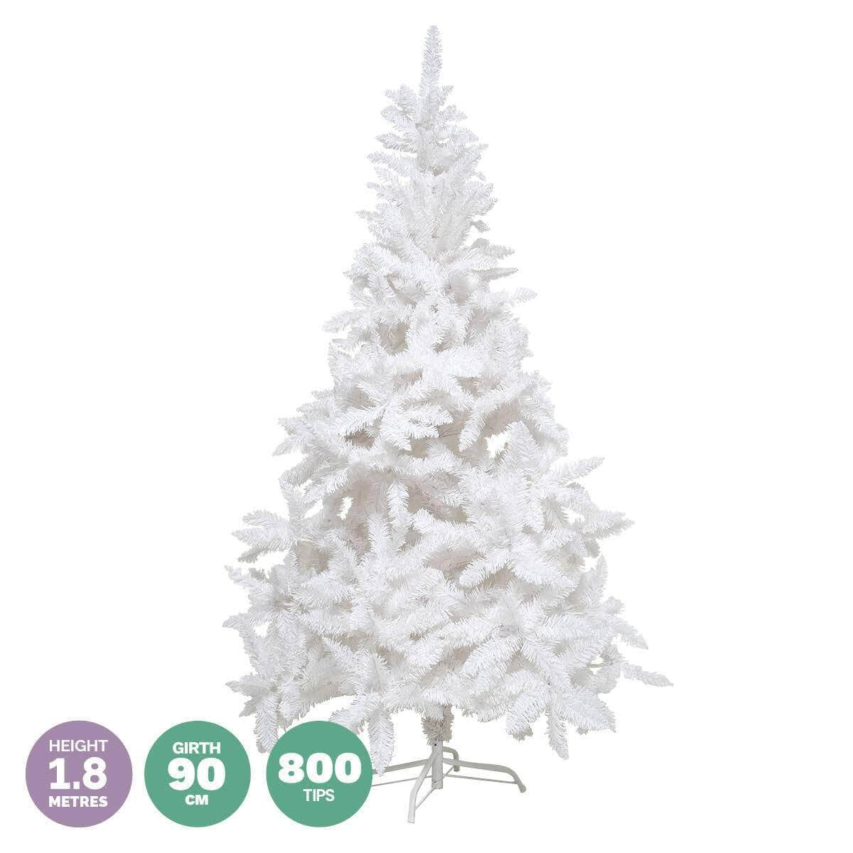 1.8m White Pine Tree Full Figured Easy Assembly 800 Tips