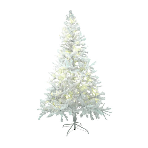 1.8m x 90cm White Pine Tree 72 Warm White LED String Lights