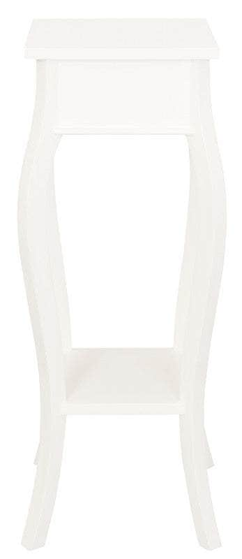 1 Drawer Cabriol Leg Plant Stand (White)