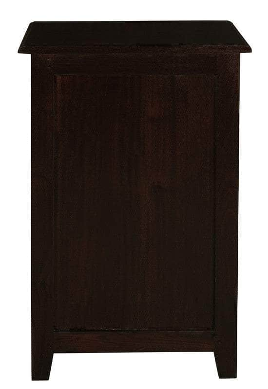 1 Drawer Solid Mahogany Timber Lamp Table (Chocolate)