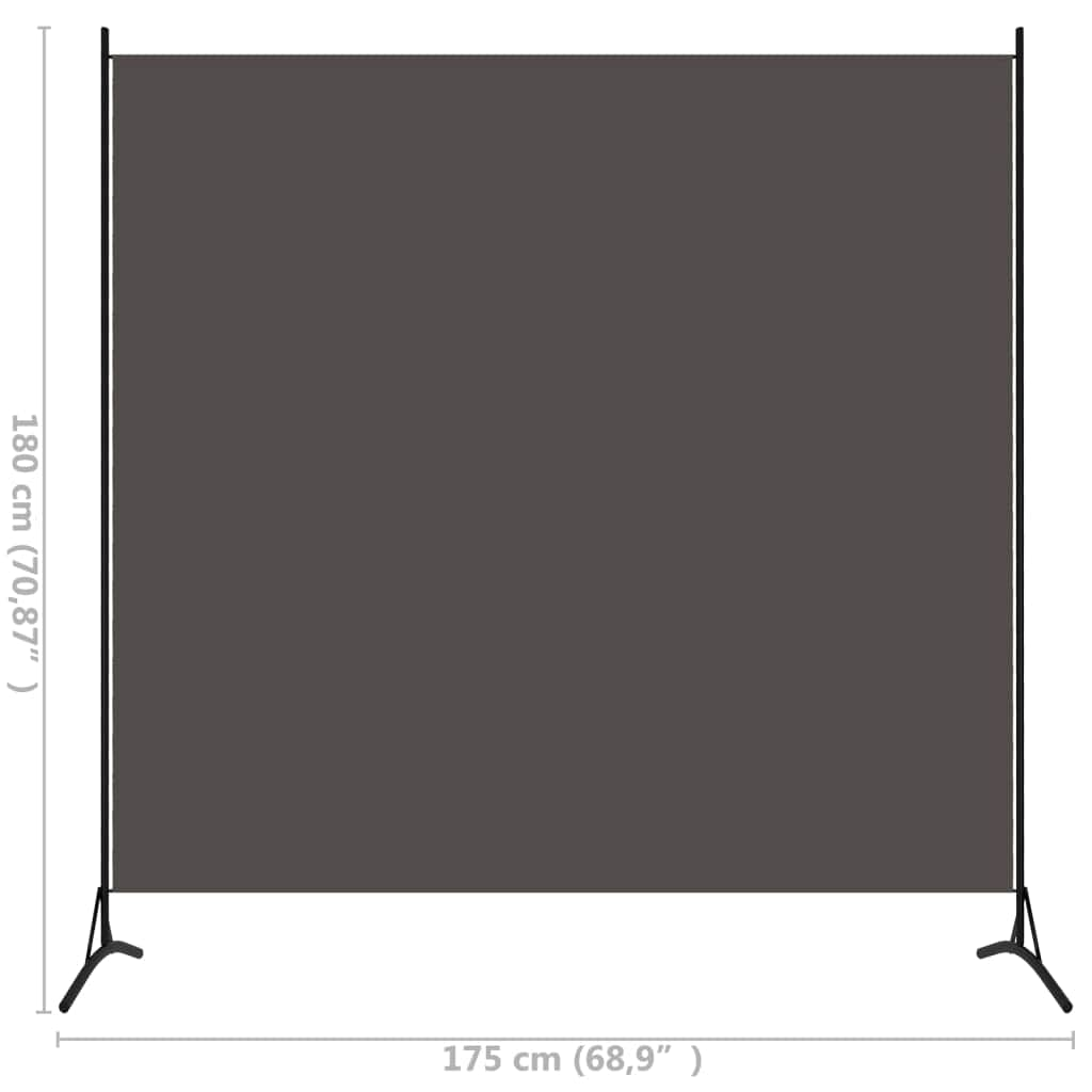 1-Panel Room Divider Anthracite