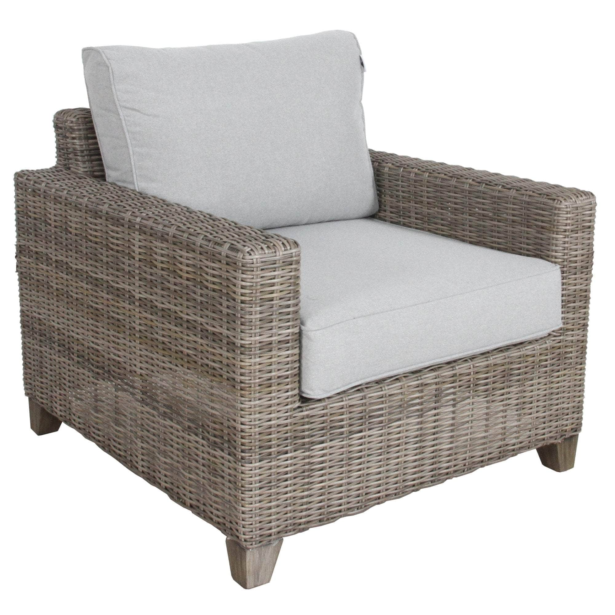 1 Seater Wicker Rattan Outdoor Sofa Chair Lounge