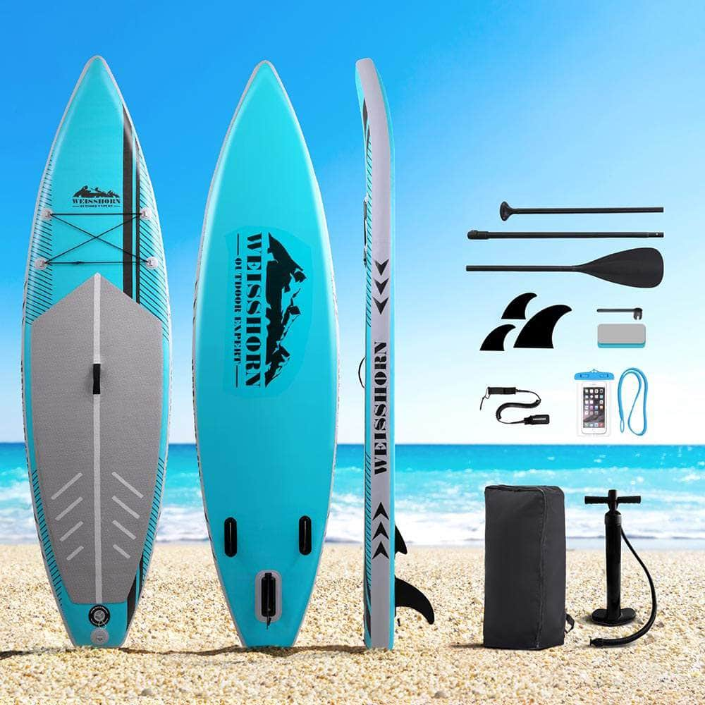 10.5ft Inflatable SUP Paddleboard - Kayak Surf Green