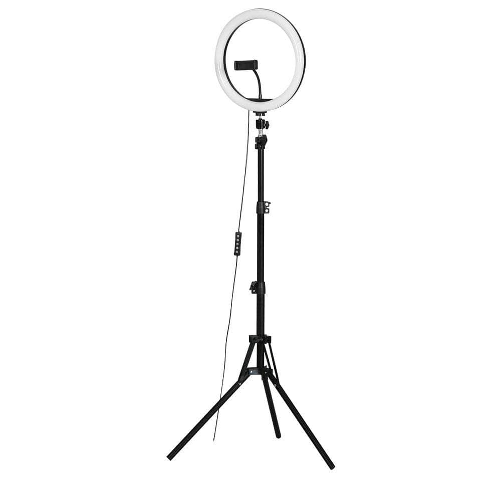 10" LED Ring Light 5500K Dimmable Diva Diffuser With Stand Make Up Studio