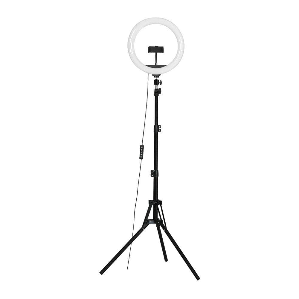 10" LED Ring Light 5500K Dimmable Diva Diffuser With Stand Make Up Studio