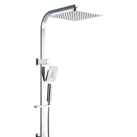 10'' Rain Shower Head Set Handheld Square High Pressure Chrome