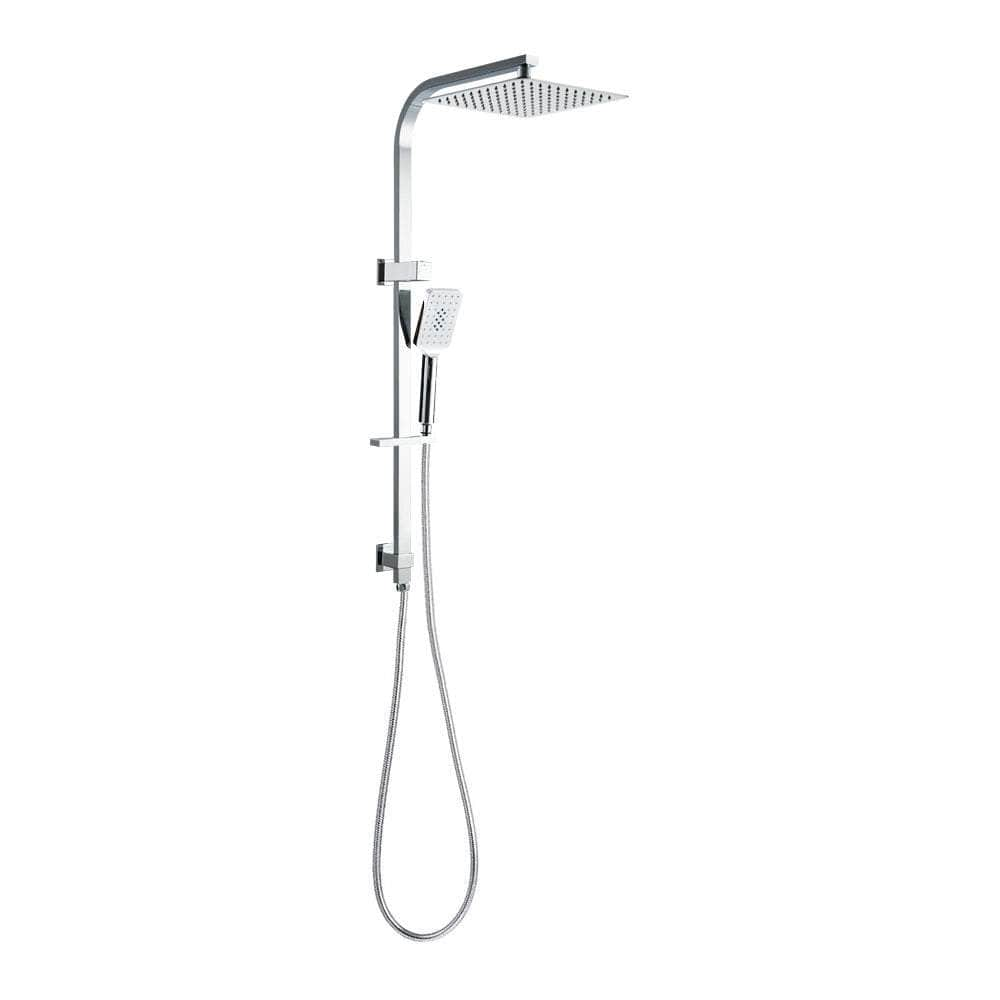 10'' Rain Shower Head Set Handheld Square High Pressure Chrome