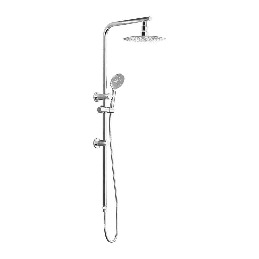 10" Rain Shower Head Set Round 3-Mode Handheld Shower Rail Set