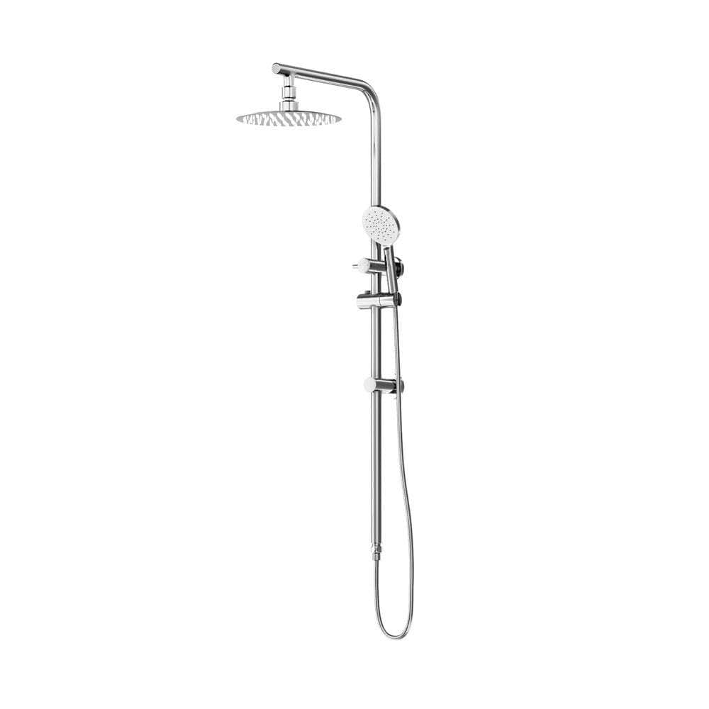 10" Rain Shower Head Set Round 3-Mode Handheld Shower Rail Set