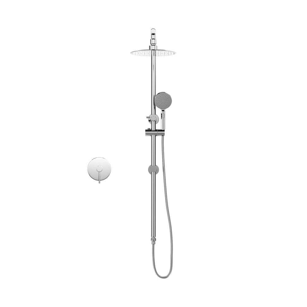 10" Rain Shower Head Set Round Handheld With Shower Mixer Tap