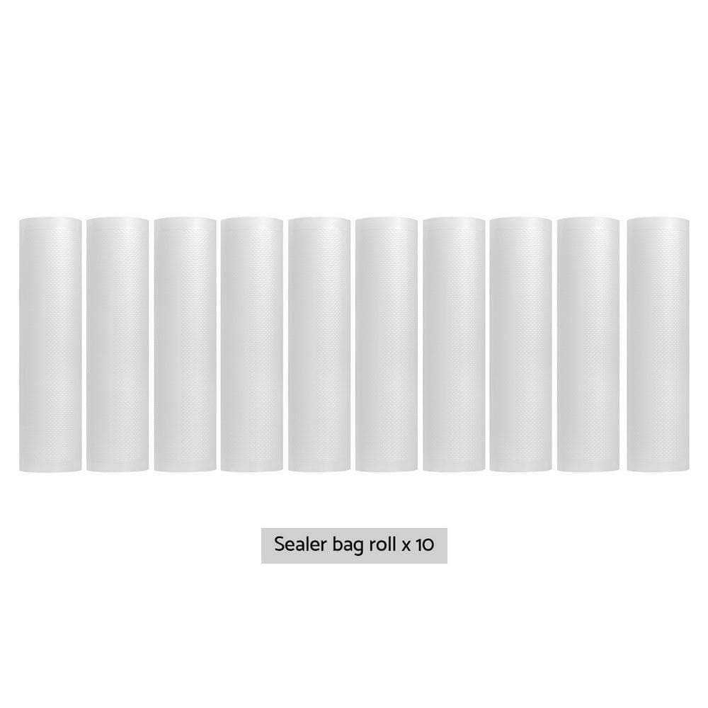 10 Rolls Vacuum Sealer Bags - 28CMX6M Heat Sealing Pack