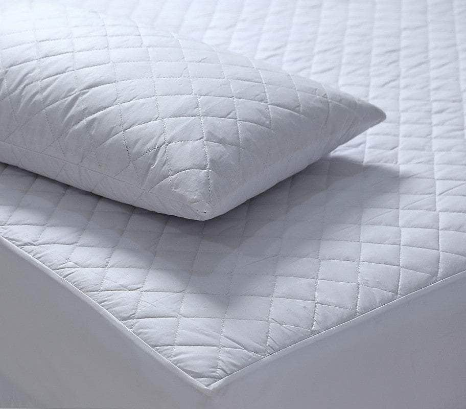 100% Cotton Quilted Fully Fitted 50Cm Deep Double Mattress Protector