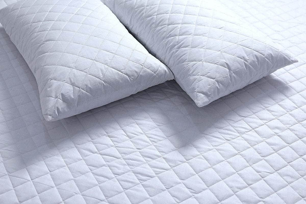 100% Cotton Quilted Fully Fitted 50Cm Deep Double Mattress Protector