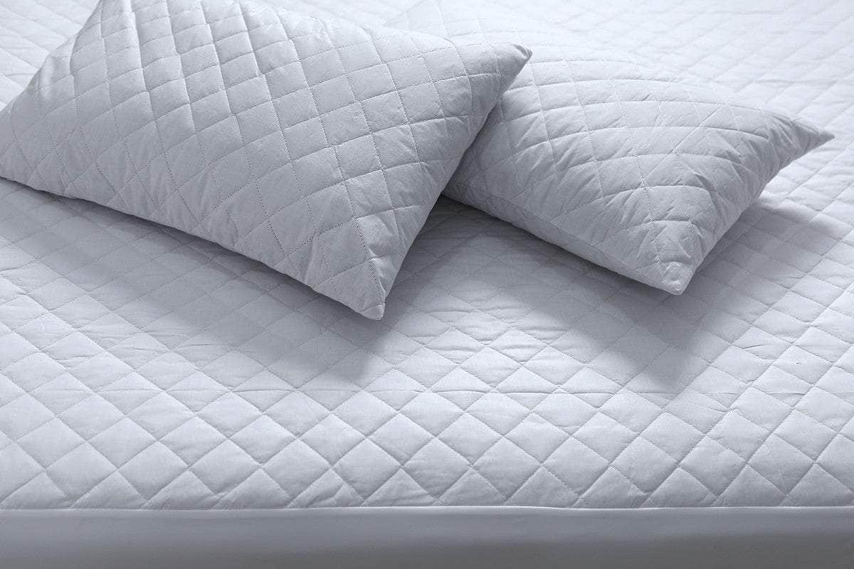 100% Cotton Quilted Fully Fitted 50Cm Deep Double Mattress Protector