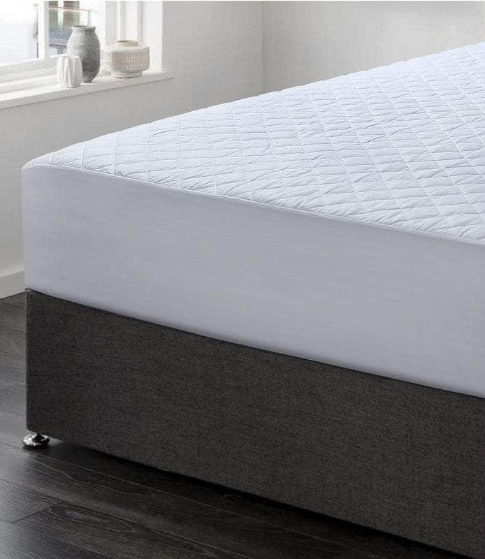 100% Cotton Quilted Fully Fitted 50Cm Deep King Mattress Protector