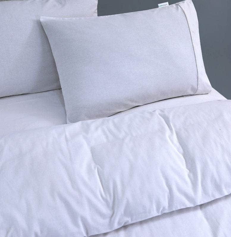 100% Egyptian Cotton Vintage Washed 500TC White King Quilt Cover Set