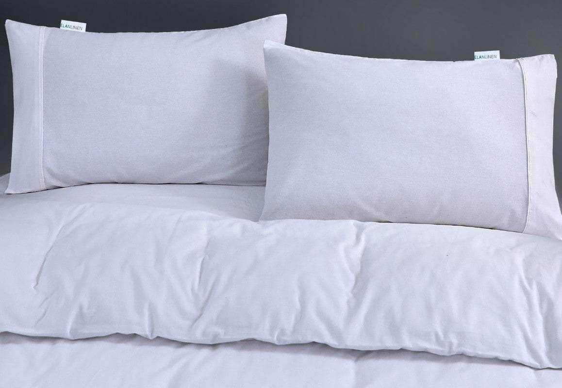 100% Egyptian Cotton Vintage Washed 500TC White King Quilt Cover Set