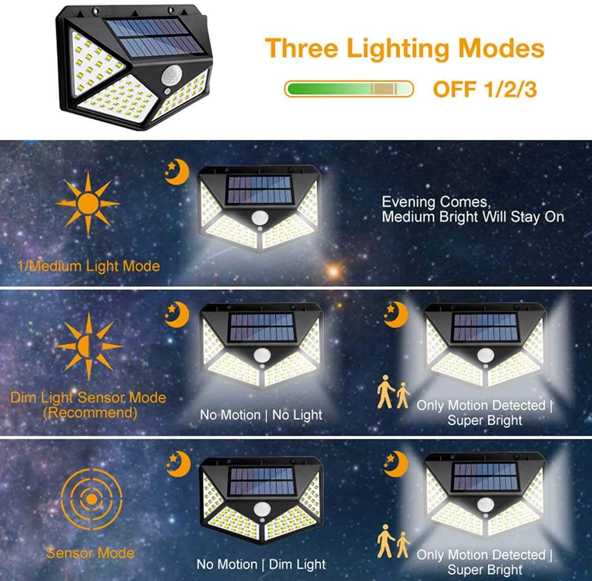 100 Waterproof Led Solar Fairy Lights Outdoor With 8 Mode