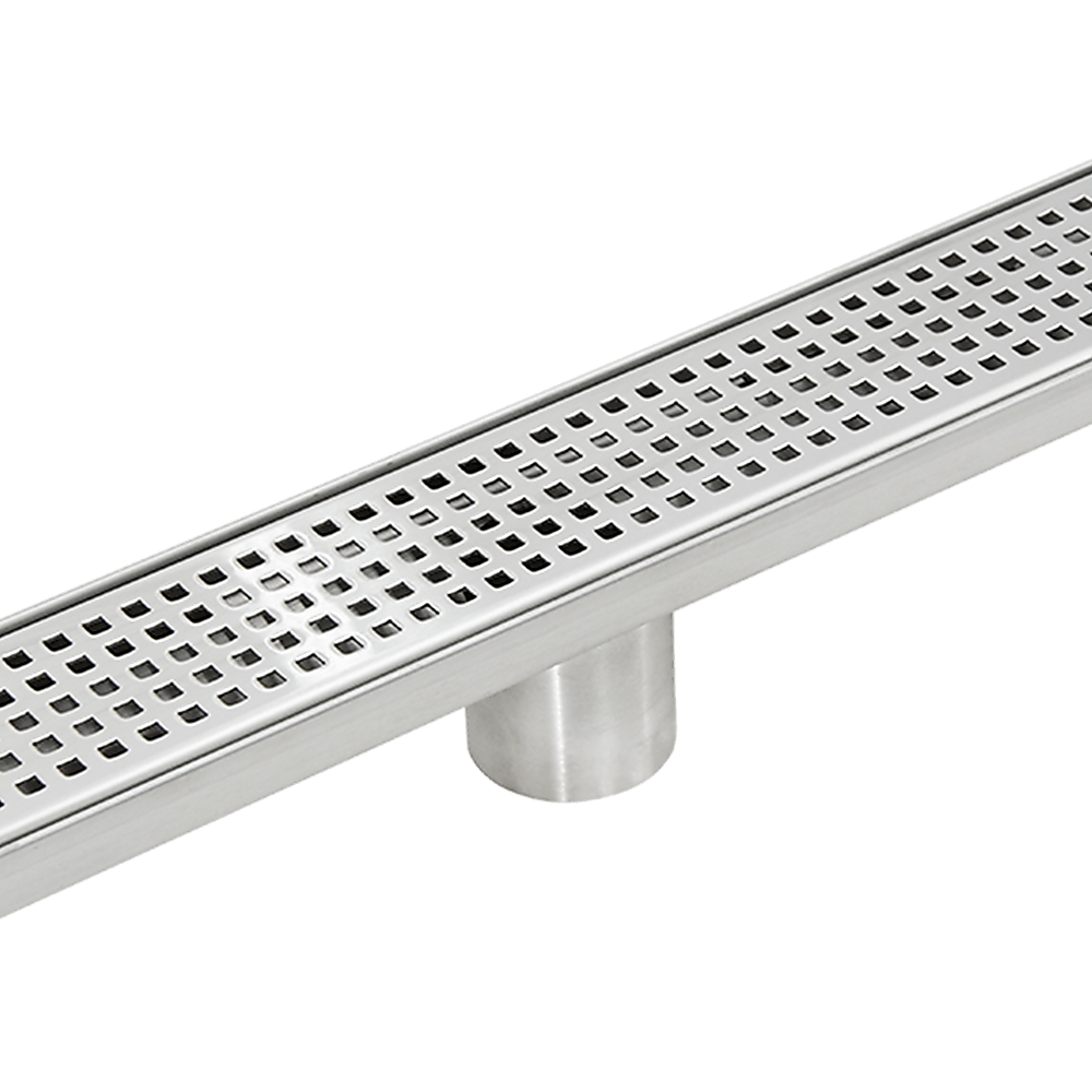 1000Mm Stainless Steel Grate Shower Drain Square Pattern