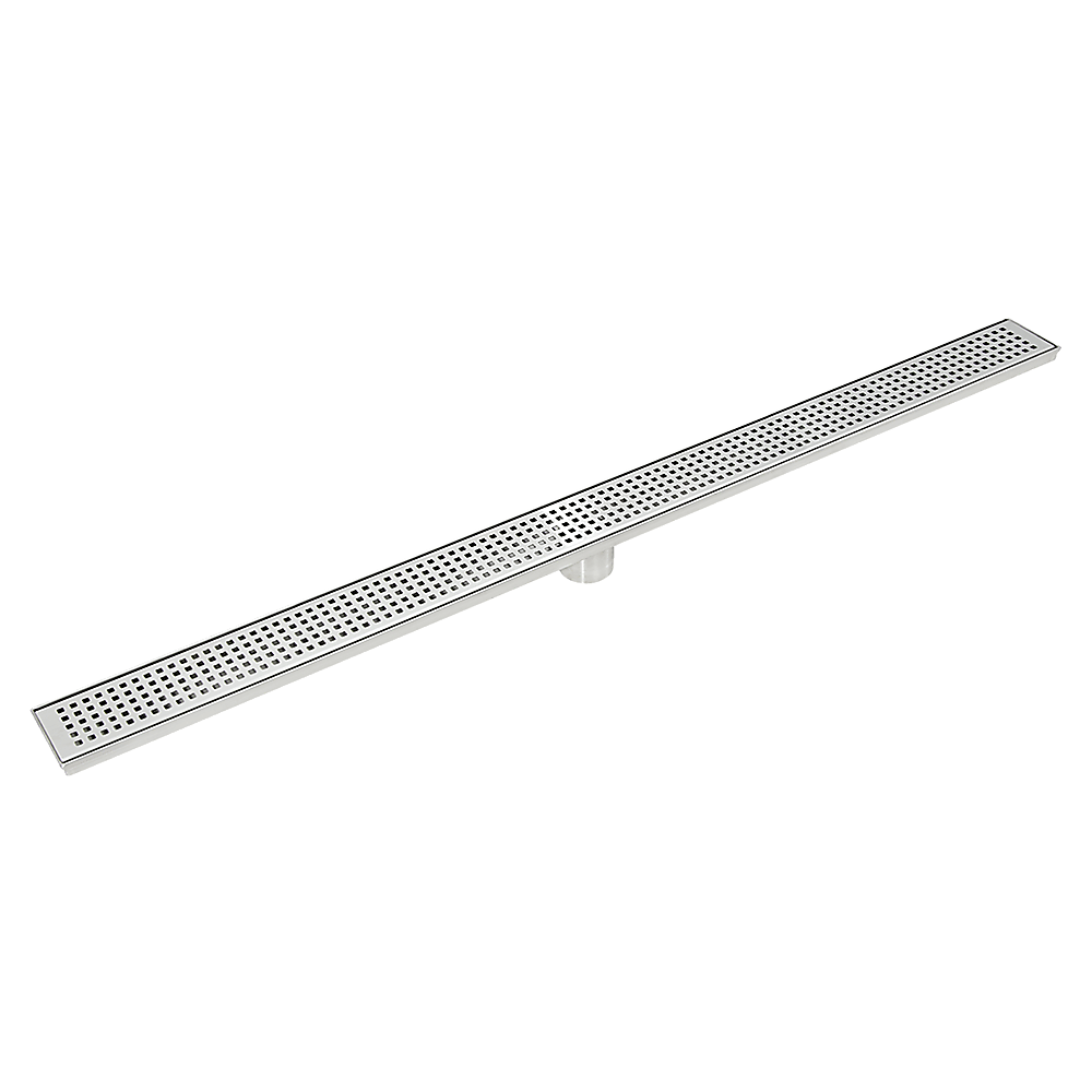 1000Mm Stainless Steel Grate Shower Drain Square Pattern