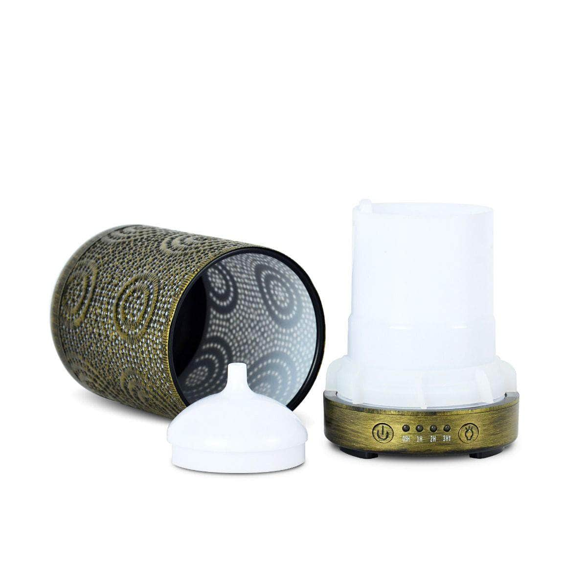 100Ml Metal Essential Oil And Aroma Diffuser-Vintage Gold