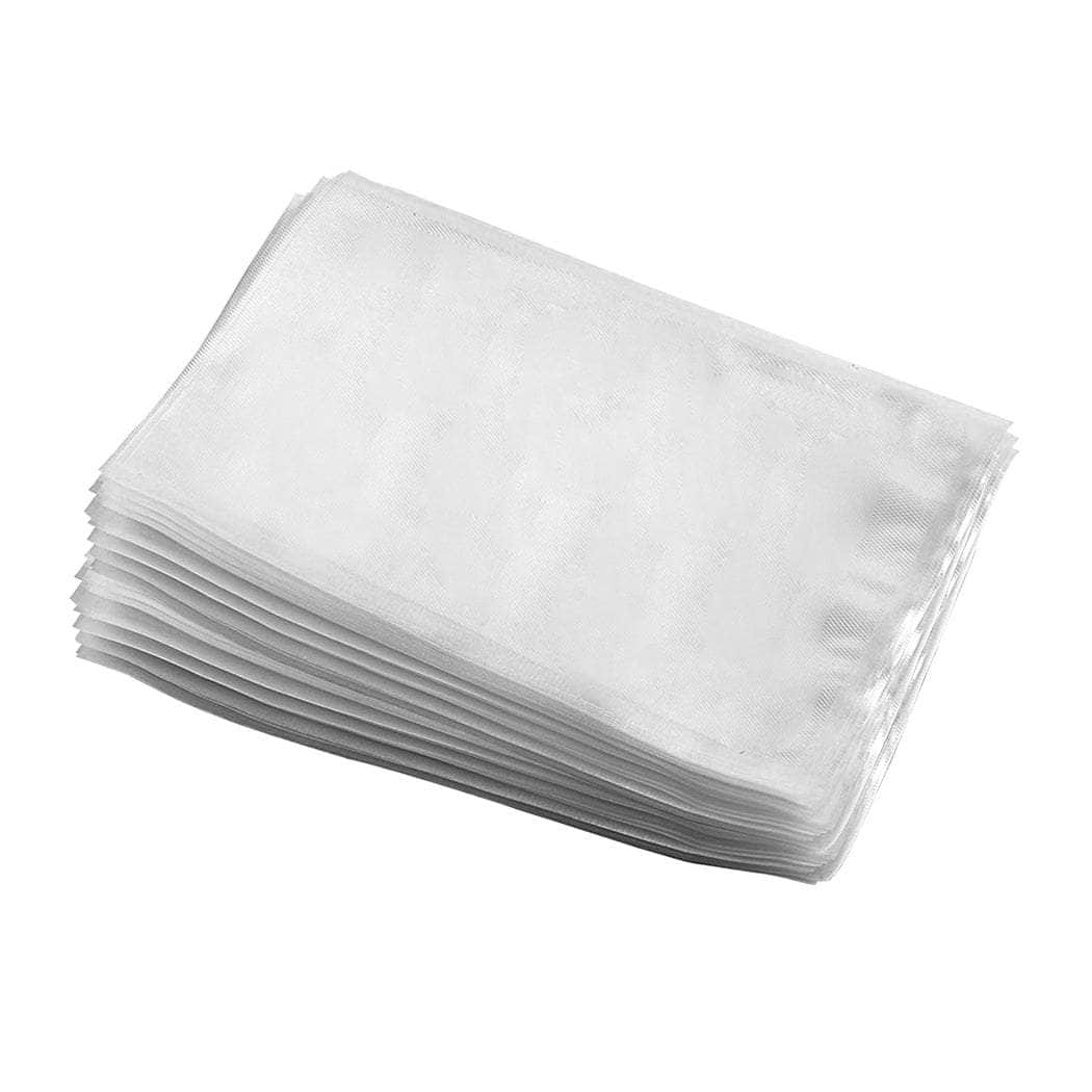 100x Commercial Grade Vacuum Sealer Food Sealing Storage Bags Saver 16.5x25cm