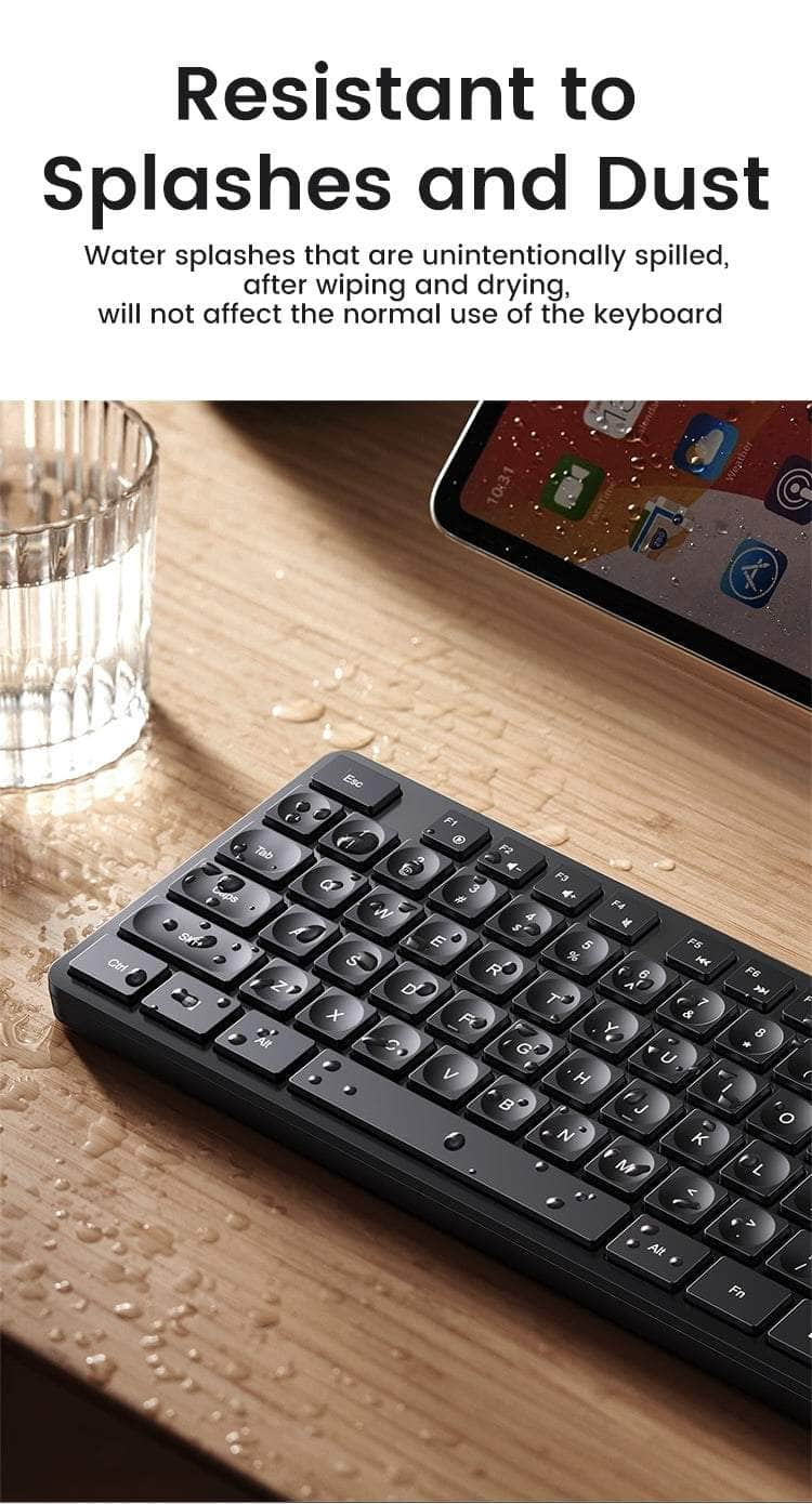 104-Key Layout 2.4G Wireless Keyboard