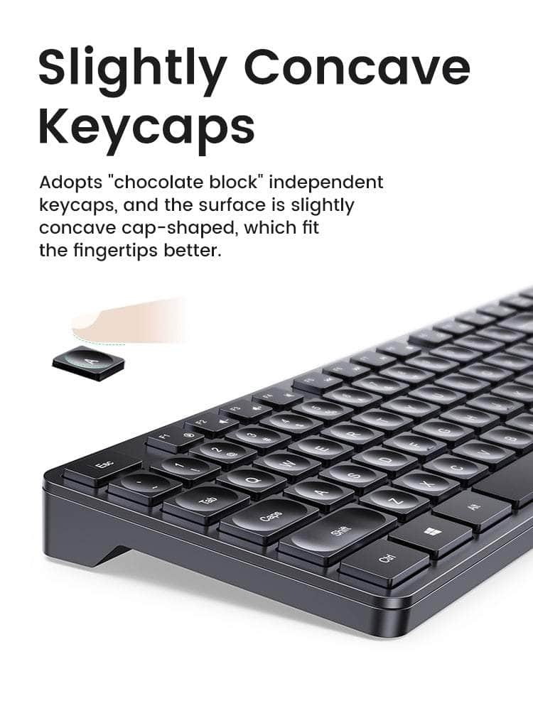 104-Key Layout 2.4G Wireless Keyboard