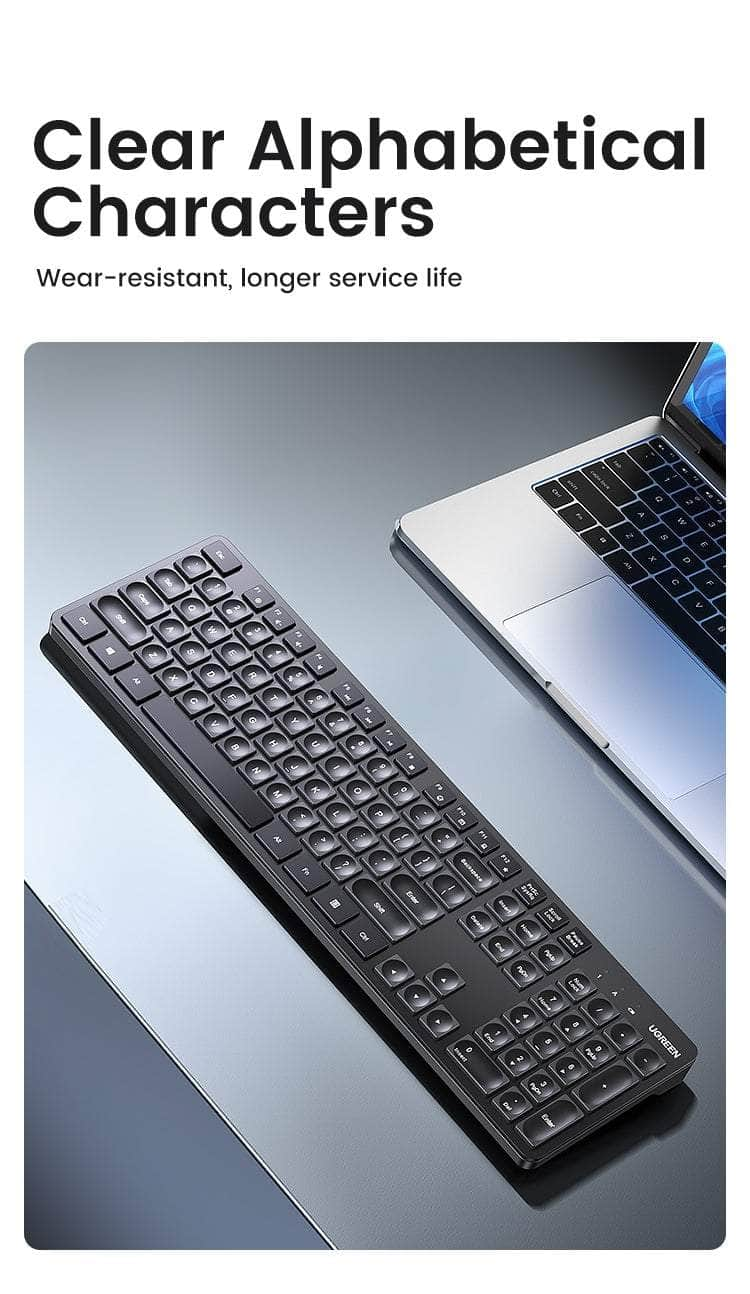 104-Key Layout 2.4G Wireless Keyboard