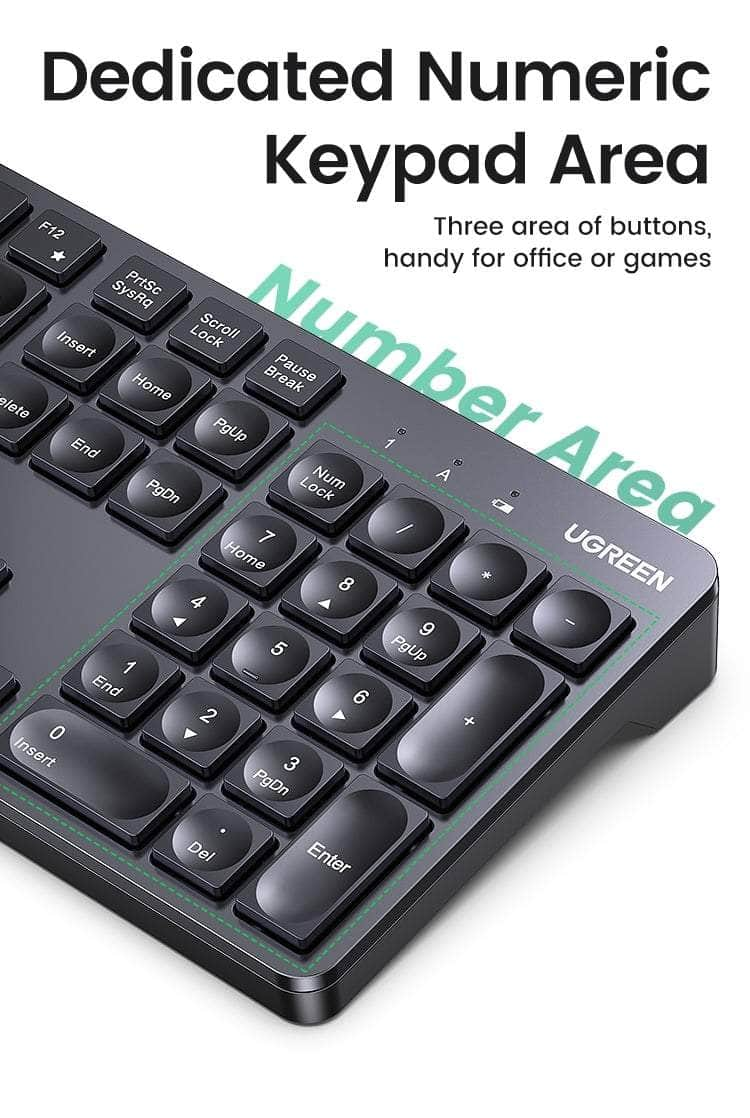 104-Key Layout 2.4G Wireless Keyboard