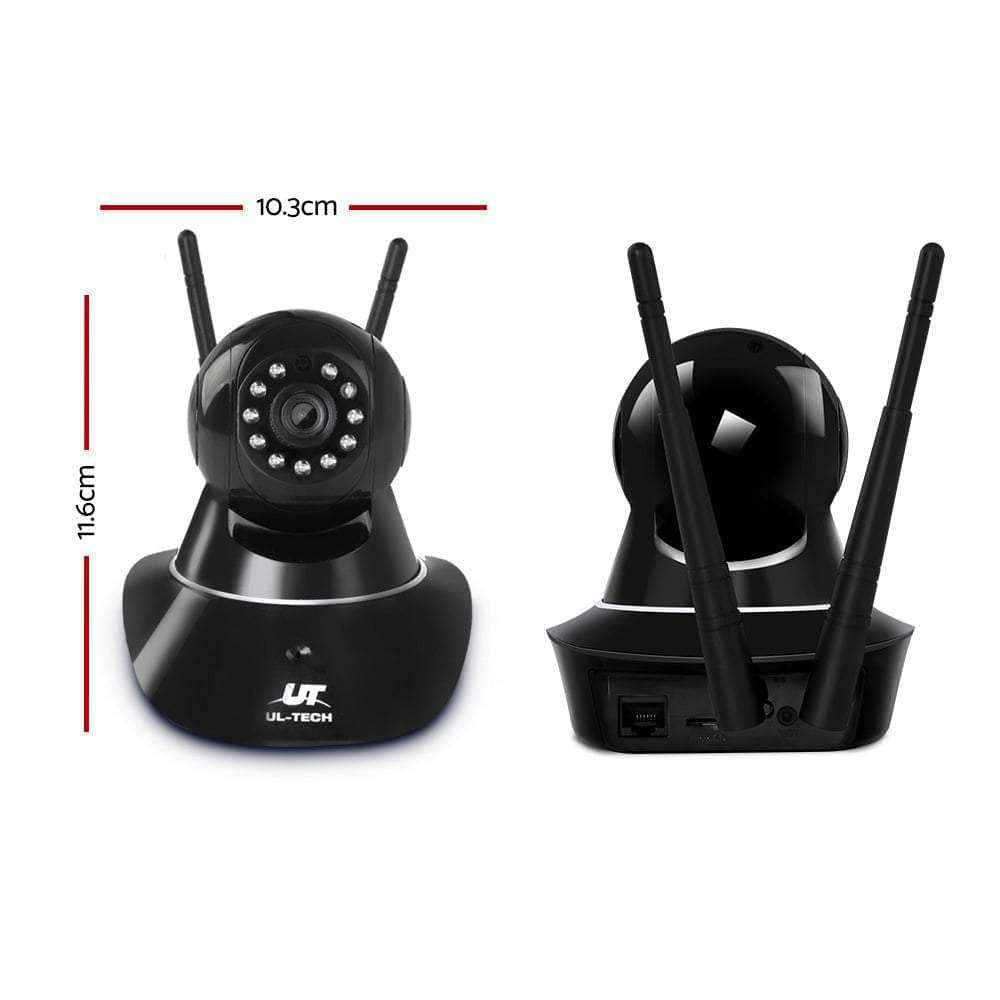 1080P Wireless Ip Camera Security Wifi Cam Black