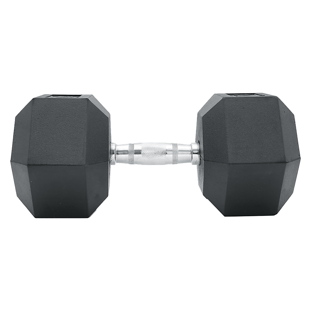 10Kg Commercial Rubber Hex Dumbbell Gym Weight