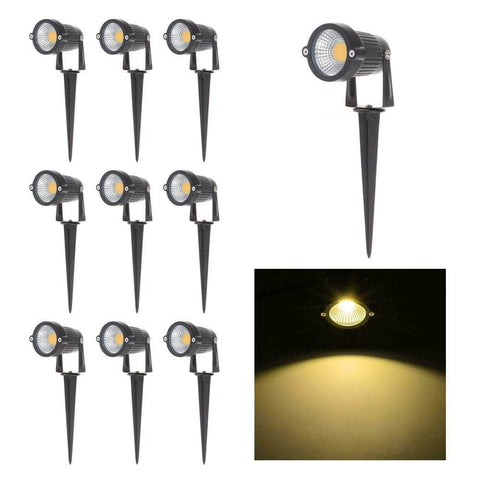 10Pcs 12V Led Waterproof Garden Spotlights Flood Lights