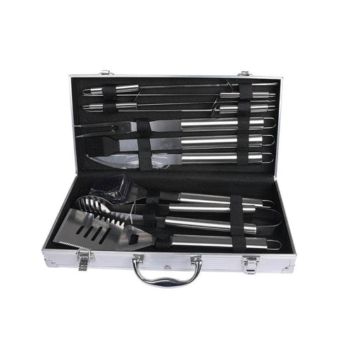 10Pcs BBQ Tool Set Stainless