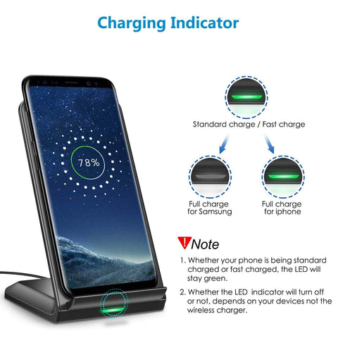 10W/7.5W Fast Wireless Charging Stand