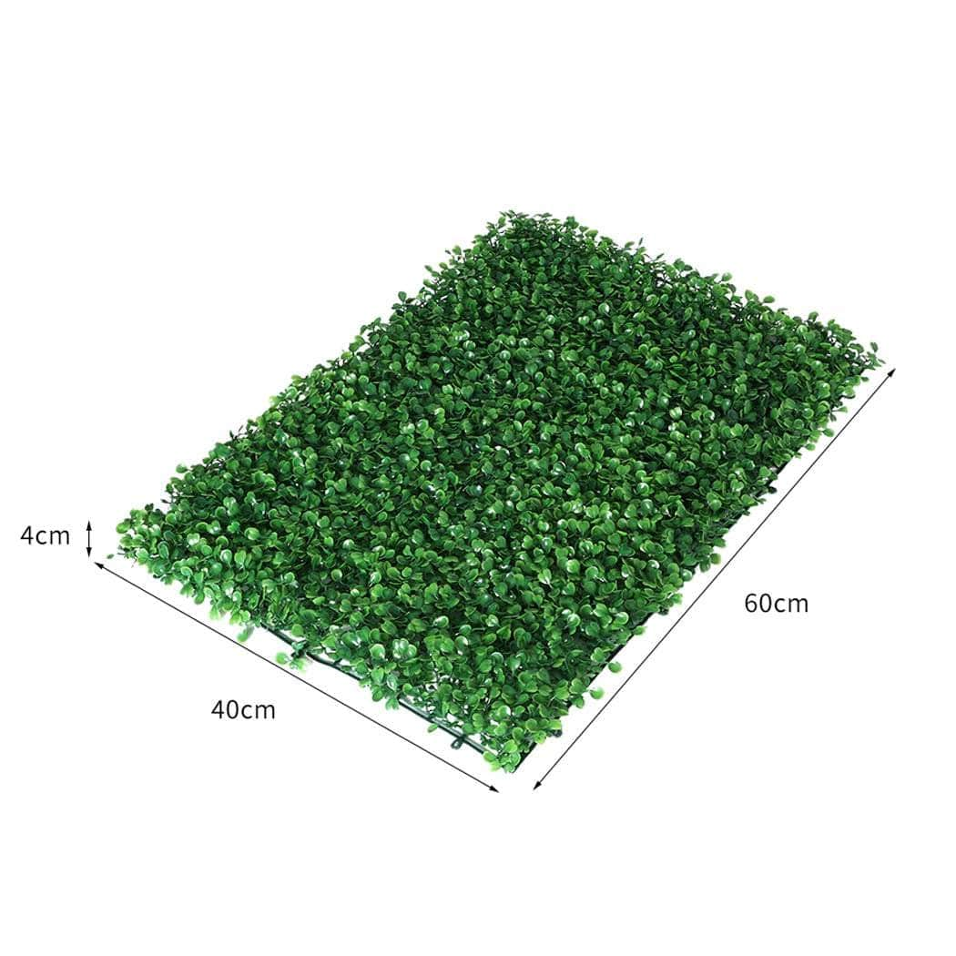 10X Artificial Boxwood Hedge Green Wall Mat Fence