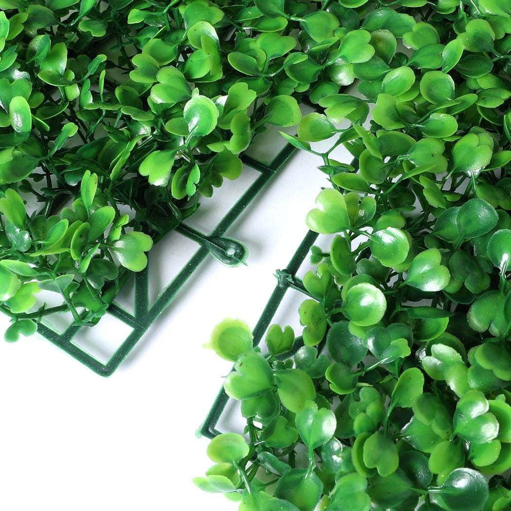 10X Artificial Boxwood Hedge Green Wall Mat Fence